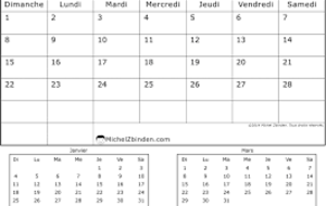 Calendrier des circuits Minimes, poussins et Benjamins