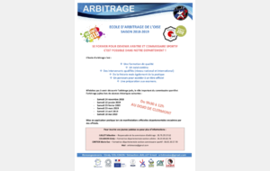 Ecole d'arbitrage - Changement de date